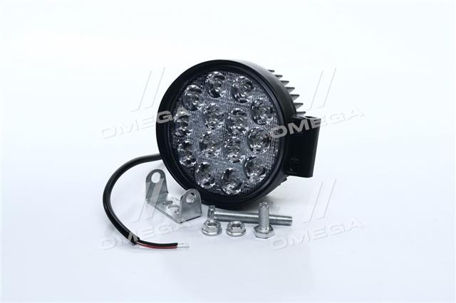 Фара led круглая 42w, 14 ламп, 116*137,5мм, узкий луч 
